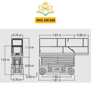 Xe nâng người 8m cắt kéo JLG 1930ES 6 kich thuoc xe nang cat keo 1930es 8m