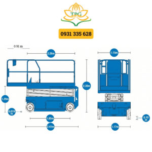 Xe Nâng Người Cắt Kéo 12m Genie GS 3246 9 kich thuoc xe nang cat keo genie gs 3246