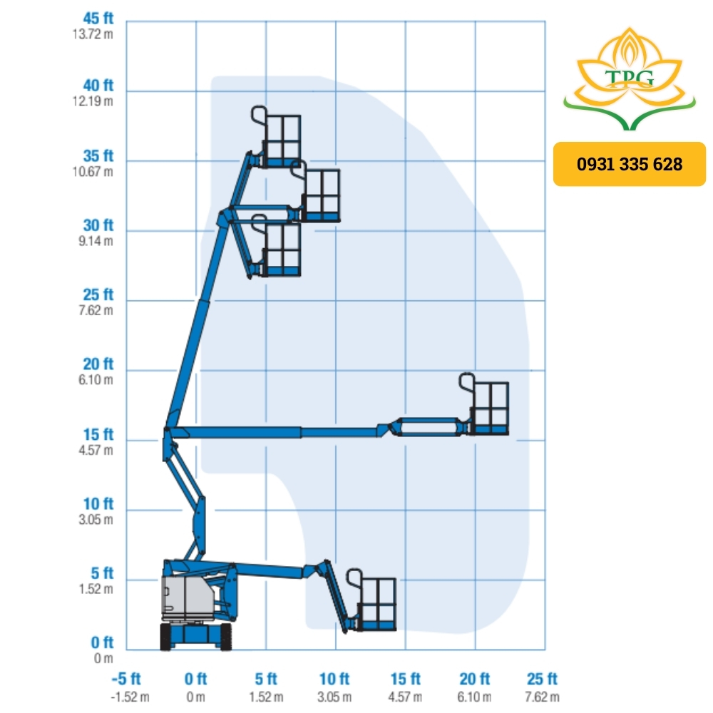 Xe nâng người 12m Z-Boom Lift Z34/22N 16 so do chieu cao xe nang nguoi boom lift Genie Z3422N