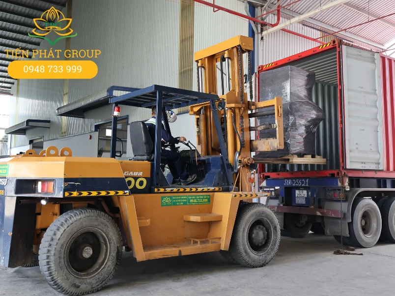 Cac phuong tien chuyen dung de thuc hien dong rut container gom xe cau, xe nang, con lan, robot doi may