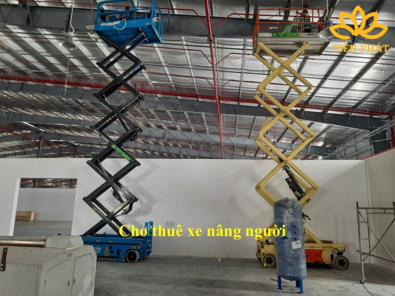 Hinh anh du an cho thue xe nang nguoi lam viec tai KCN Hiep Phuoc