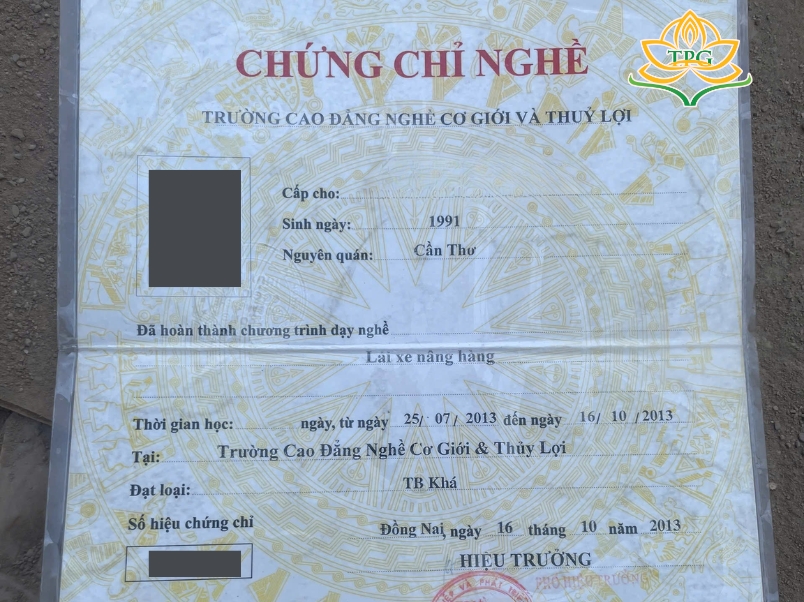 chung chi van hanh xe nang