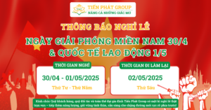 THÔNG BÁO LỊCH NGHỈ LỄ 30/4 - 1/5 NĂM 2025 7 304 15