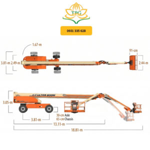 Xe nâng người Boom Lift 48m JLG 1500SJ 8 kich thuoc xe nang boom lift JLG 1500SJ