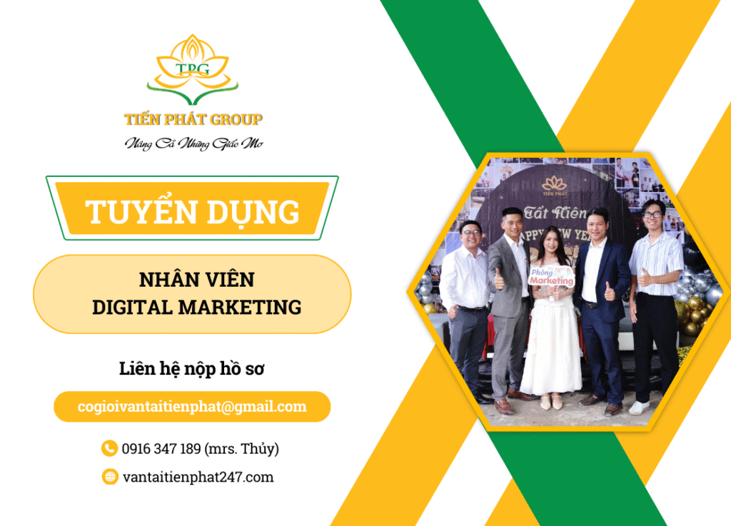 Tuyển dụng nhân viên Digital Marketing - Tiến Phát Group 1 tuyen dung nhan vien digital marketing
