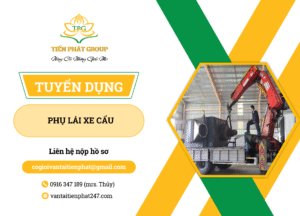 Tuyển dụng phụ lái xe cẩu - Tiến Phát Group 15 tuyen dung nhan vien phu lai xe cau