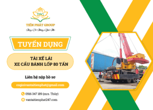 Tuyển dụng tài xế lái cẩu bánh lốp (80 tấn) - Tiến Phát Group 1 tuyen dung tai xe lai xe cau banh lop 80 tan