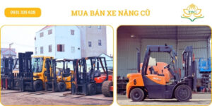 Mua bán xe nâng dầu, điện, xăng và xe nâng tay cũ 4 xe nang cu