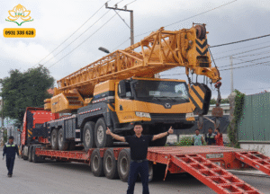 Tiến Phát Group chào đón xe cẩu bánh lốp XCMG XCT80 80 tấn 5 bo sung xe cau xcmg 80 tan