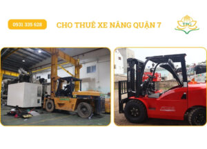 Cho thuê xe nâng dầu và điện tại quận 7 giá tốt, phục vụ 24/7 7 cho thue xe nang quan 7