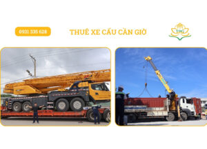 Cho thuê xe cẩu thùng, cẩu bánh lốp tại Cần Giờ 1 thue xe cau can gio