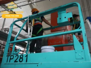 Cho thue xe nang nguoi tai KCN Song Than 1,2,3 uy tin, ho tro 247