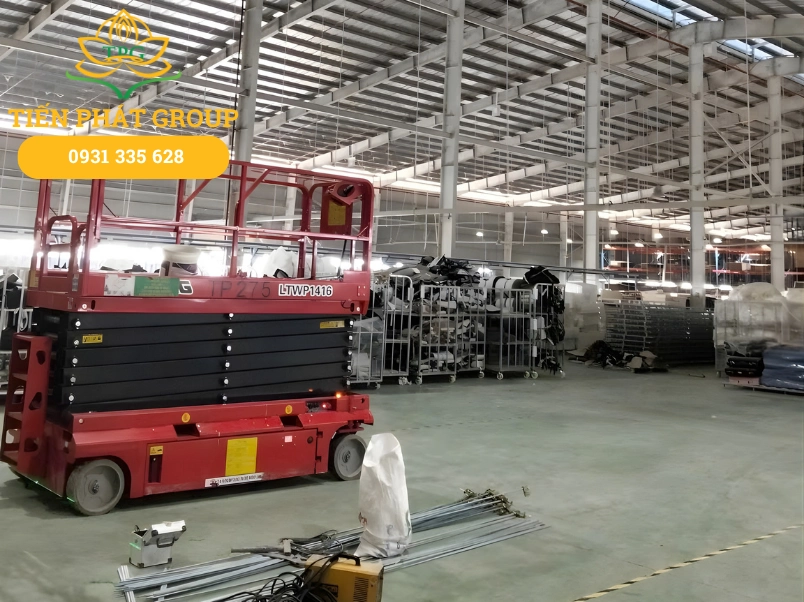 Cho thuê xe nâng người tại KCN Lai Hưng uy tín, giá rẻ 4 Du an cho thue xe nang nguoi cat keo tai KCN Lai Hung