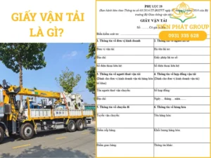 Giay van tai la gi Tai mau Word & Quy dinh cho xe tai, xe cau 2026