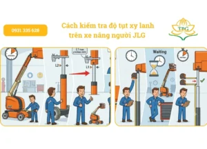cach kiem tra do tut xy lanh tren xe nang nguoi