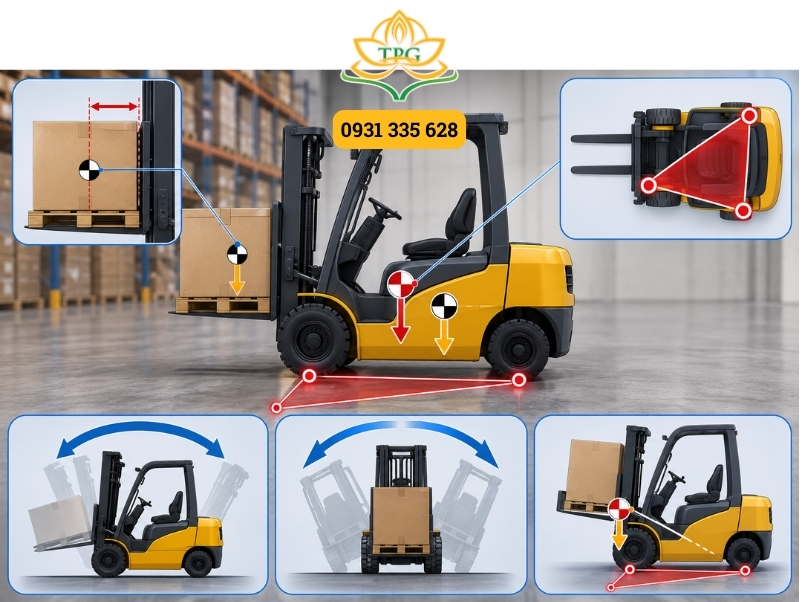 Tam giác ổn định xe nâng: Nguyên lý cốt lõi đảm bảo an toàn vận hành 2 cac thuat ngu quan trong ve tam giac on dinh xe nang
