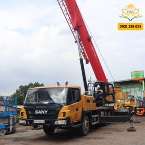 Xe cẩu 25 tấn Sany STC250E5 | Xe cẩu bánh lốp 25 tấn Sany 10 xe cau sany 25 tan